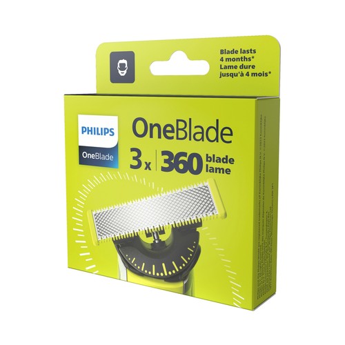 PHILIPS Oneblade 360 Cuchillas de afetiar 3 uds.