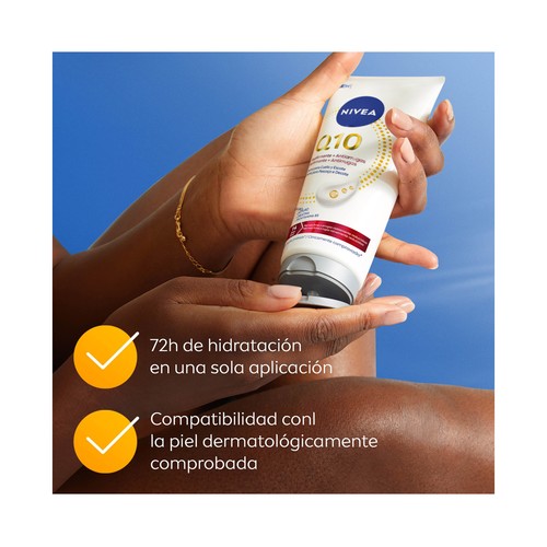 NIVEA Q10 Crema reafirmante y antiarrugas para cuello y escote 200 ml.