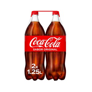 Imagen de COCA COLA Refresco de cola sabor original pack 2und.de 1.25 l. Botella