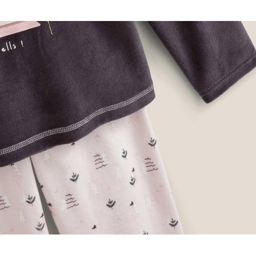 Pijama largo para niña IN EXTENSO velour, talla 14.