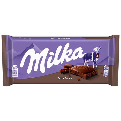 MILKA Chocolate con leche 45 % cacao 90 g.