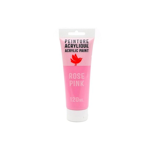 Acrilico color rosa neón, 120 ml. AUCHAN.