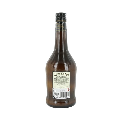 HIGHFIELDS Crema suave de licor con whisky HIGHFIELDS, botella de 70 cl..