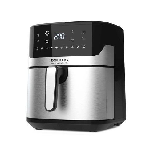 Freidora sin aceite, TAURUS AIR FRYDIGITAL 7S WALL,  6,5L, 1600W, 8 funciones, temporizador.