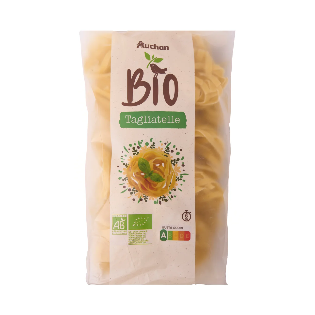 PRODUCTO ALCAMPO Bio Tagliatelle (nidos) de trigo ecológico 500 g.