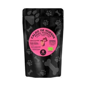 PET"BEL Caldo de hueso de ternera ecológica para perros 230 ml.