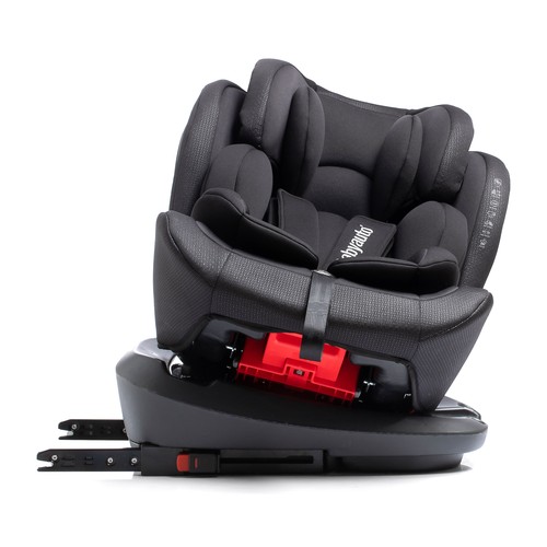 Silla de auto 40-125cm normativa R129-isize BABYAUTO Rodeo i-size, ISOFIX, 360º, color negro.
