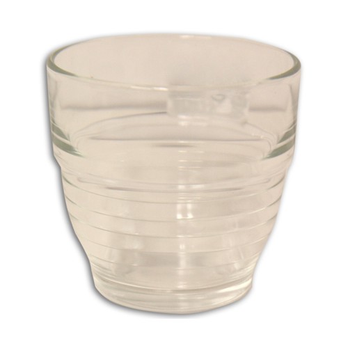 Vaso bajo de 16cl. fabricados en vidrio de color negro PRODUCTO ECONÓMICO ALCAMPO.