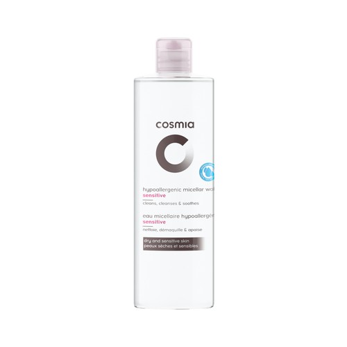 COSMIA Agua micelar hipoalergénica, para pieles secas y sensibles COSMIA Sensitive 250 ml.