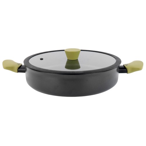 Tartera 28cm, acero forjado inducción con tapa, VITRINOR Liebana Colección