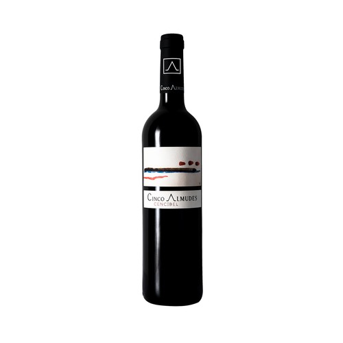 5 ALMUDES Cencibel Vino tinto con D.O. Ribera del Júcar botella 75 cl.
