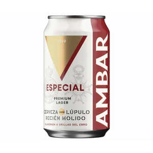 AMBAR ESPECIAL  Cerveza lata de 33 centilitros