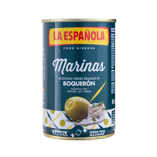 LA ESPAÑOLA Aceitunas rellenas de boquerón 130 g.