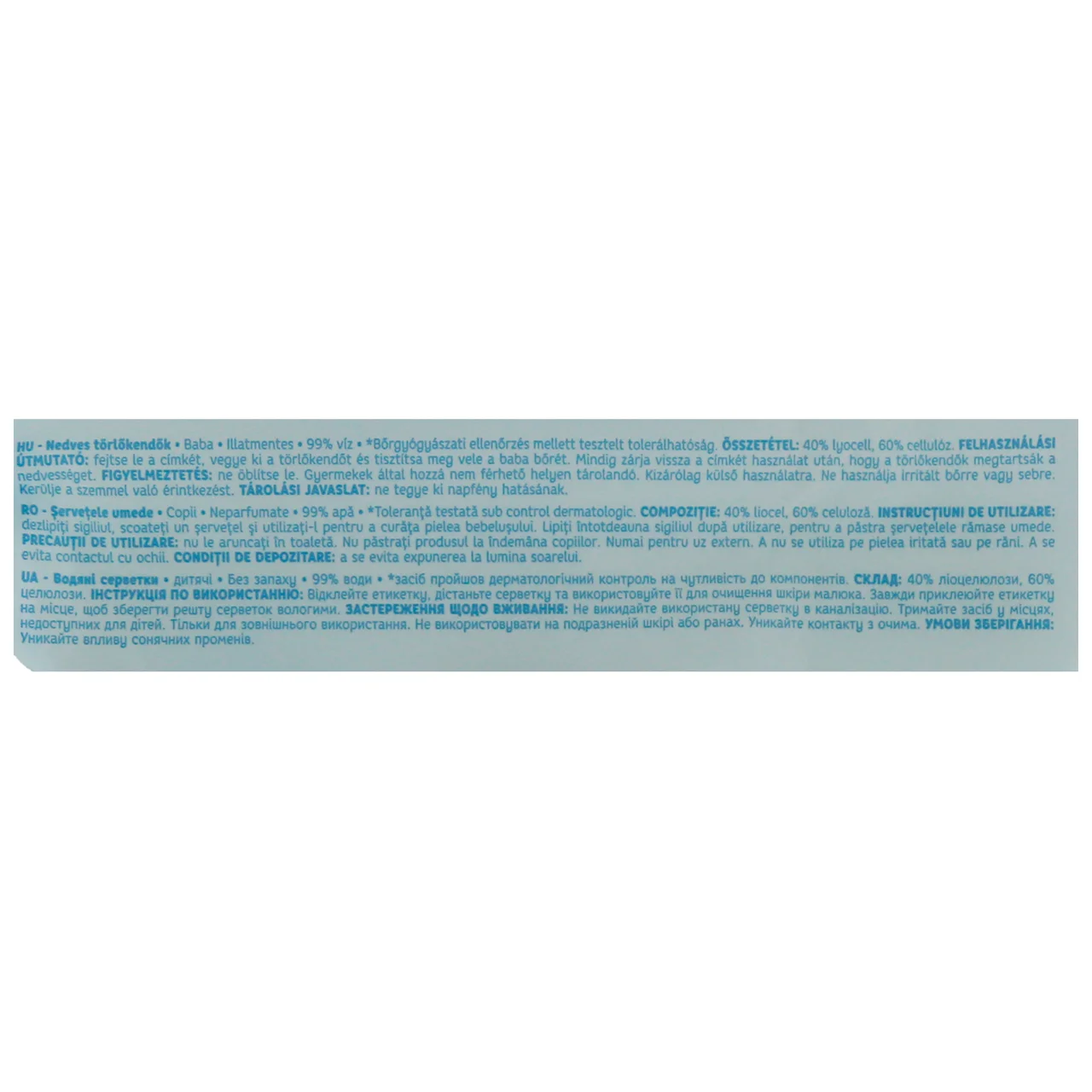 PRODUCTO ALCAMPO Baby Toallitas húmedas para bebe con un 99% de agua 3 x 64 uds.