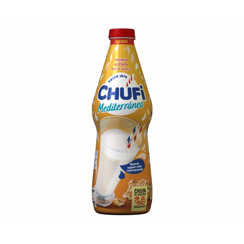 Horchata de chufa con denominación de origen Chufa de Valencia CHUFI Mediterráneo 1 L.