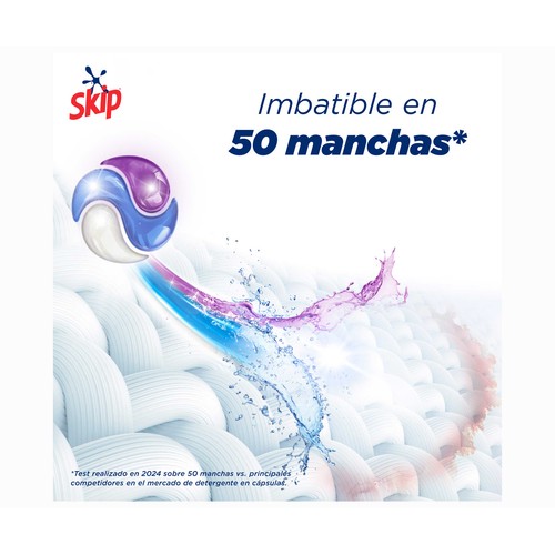 SKIP Detergente en cápsulas 48 lavados máxima eficacia
