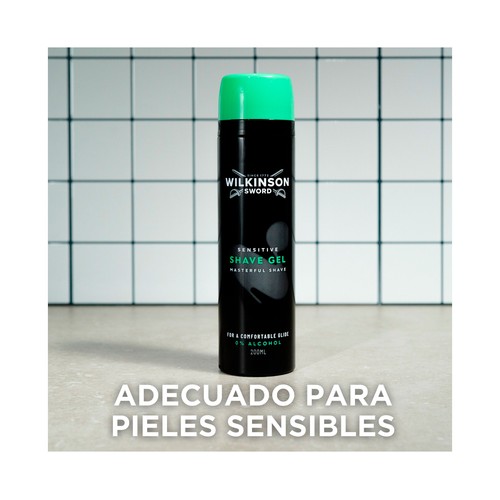 WILKINSON Sensitive Gel de afeitar sin alcohol 200 ml.