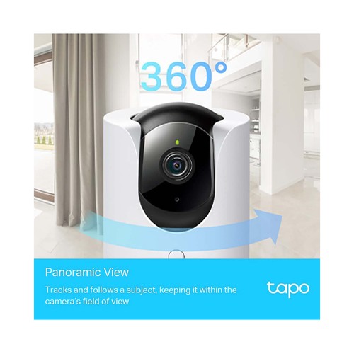 Cámara inteligente Wi-Fi de seguridad TP-LINK Tapo C225, detección Inteligente, visión panorámica, sonido bidireccional.