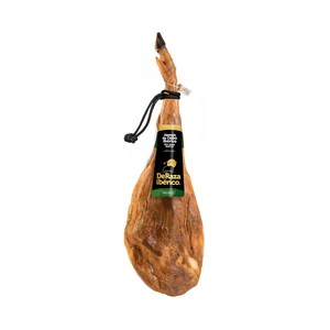 Ibérico Jamón de cebo ibérico (50% raza ibérica) pieza de 7 a 7,5 kilos (peso aproximado).