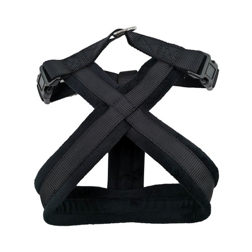 PRODUCTO ALCAMPO Arnés (2 cm) de color negro, para perros de tamaño M 40 - 50 cm.