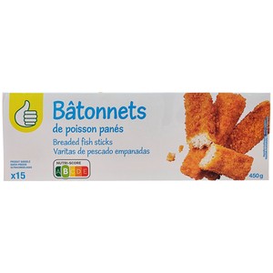 Imagen de PRODUCTO ECONÓMICO ALCAMPO Varitas de pescado empanadas 15 uds. 450 g.