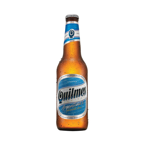 QUILMES Cerveza Argentina de Importación botella 33 cl.