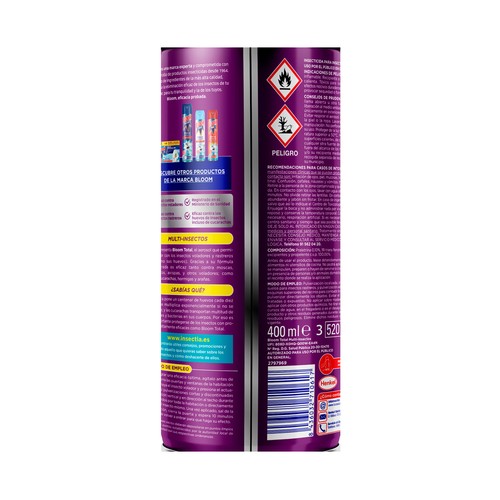 BLOOM Insecticida aerosol total 400 ml.