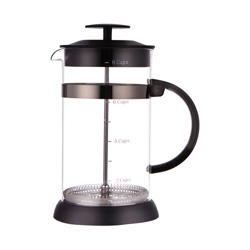 Cafetera de émbolo 1 litro de capacidad, 9 tazas, ACTUEL.
