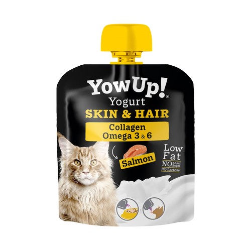 YOW UP! Yogurt de salmón para gatos 85 g.