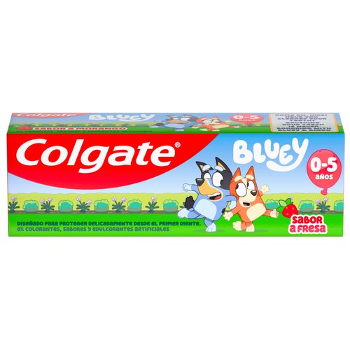 COLGATE Pasta de dientes infantil sabor fresa para niños de 0 a 5 años 50 ml.