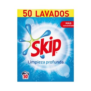 Skip Limpieza Profunda Detergente en Polvo para Lavadora 50 Ds. 50 UD