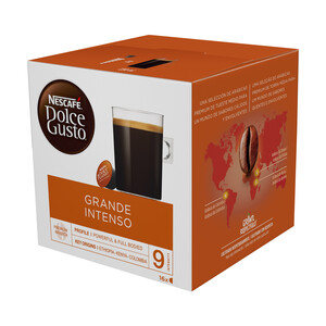 NESCAFÉ DOLCE GUSTO Café Grande Intenso en cápsulas NESCAFÉ DOLCE GUSTO 16 uds. 144 g.
