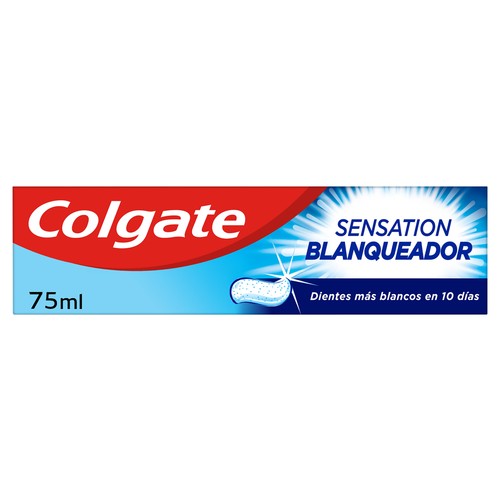 COLGATE Sensation Pasta de dientes con flúor, acción blanqueadora y microcristales limpiadores 75 ml.
