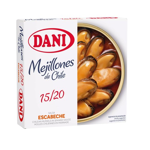 DANI Mejillones en escabeche 15/20 69 g.