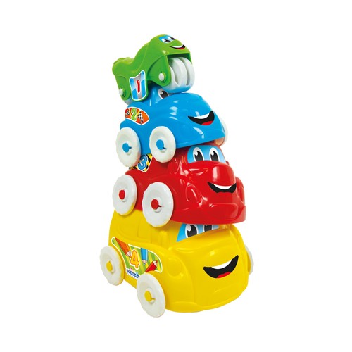 Set de 4 vehículos apilables, CLEMENTONI BABY.