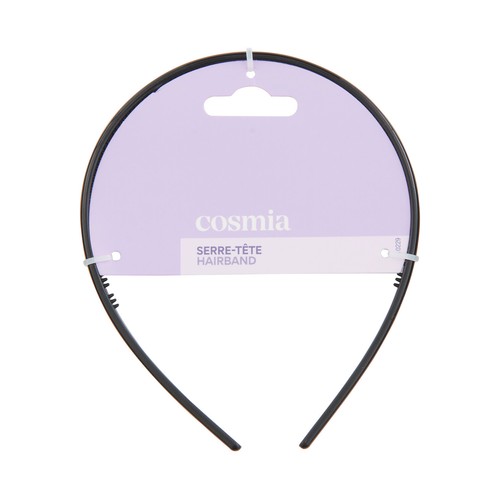 COSMIA Diadema fina clásica de color negro.