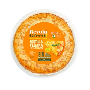 Imagen de Tortilla vegana sin huevo, ni colorantes ni conservantes REVOLU GREEN 500 g.