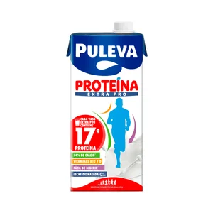 PULEVA Proteína extra pro Leche de vaca desnatada, sin lactosa, con un alto contenido en proteínas 1 l.