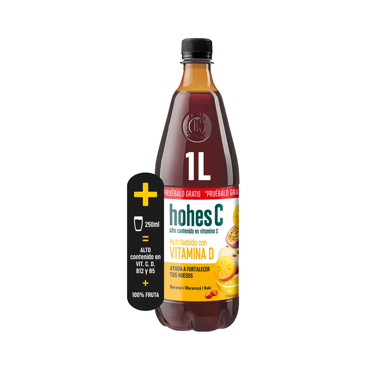 HOHES C Zumo multifrutas nutricional con extra de vitamina D HOHES C 1 L.