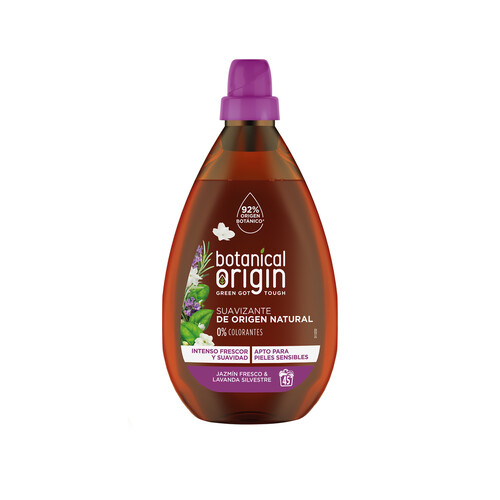 Suavizante de Jazmín fresco & lavanda silvestre, origen vegetal BOTANICAL ORIGIN 45 lav. 0,9 l.