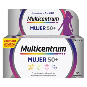 Mujer 50 + Complemento nutricional específico para mujeres de más de 50 años 90 comprimidos.