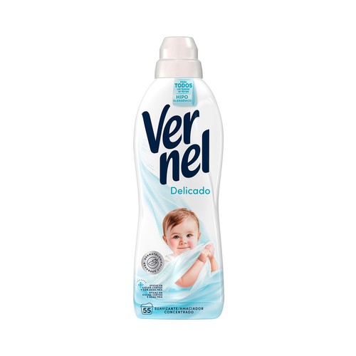 VERNEL Suavizante delicado 55ds 1L