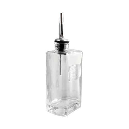 Aceitera de vidrio con dispensador de aluminio, 0,25 litros, Óptima PASABAHCE.