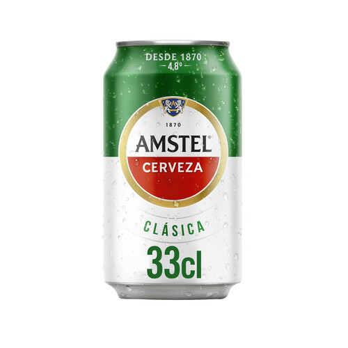 AMSTEL CLÁSICA Cerveza lata de 33 cl.