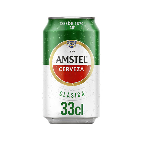Cerveza AMSTEL CLÁSICA lata de 33 cl.