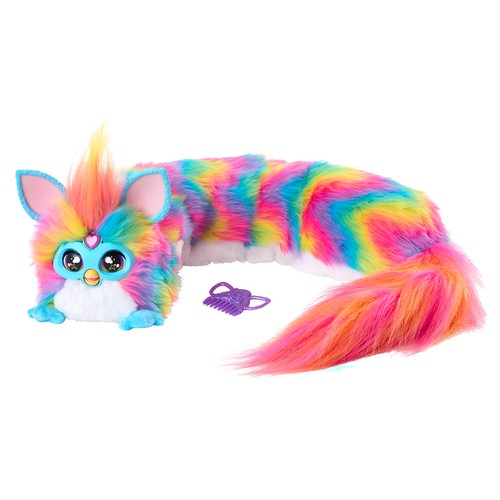 Peluche interactivo Furby Dj Rainbow con luces y sonido +6 Años HASBRO