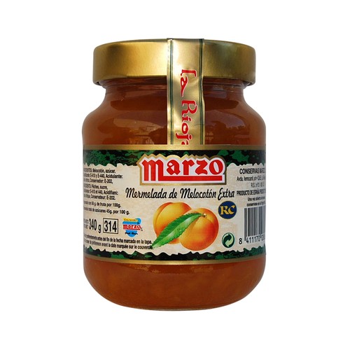 MARZO Mermelada de melocotón 340 g.