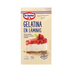 DR. OETKER Gelatina neutra en láminas Dr. OETKER 20 g.