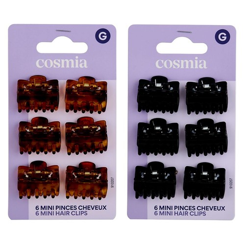 COSMIA Pinza de pelo de tamaño pequeño 6 uds.