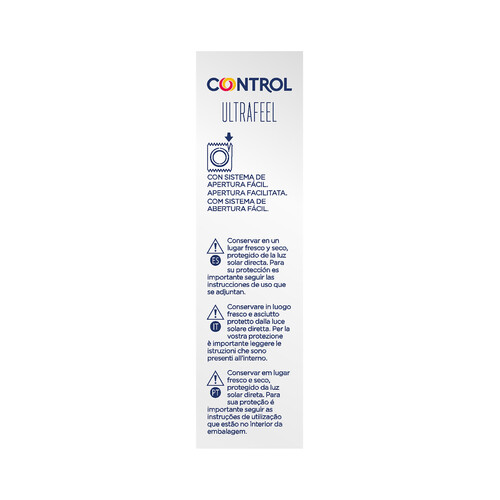 CONTROL Ultrafeel Preservativos lubricados ultra finos con un ajuste perfecto 10 uds.